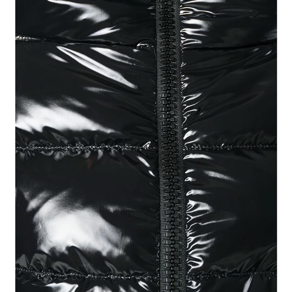 Herno Gloss black puffer jacket 42 small - Picture 3 of 4